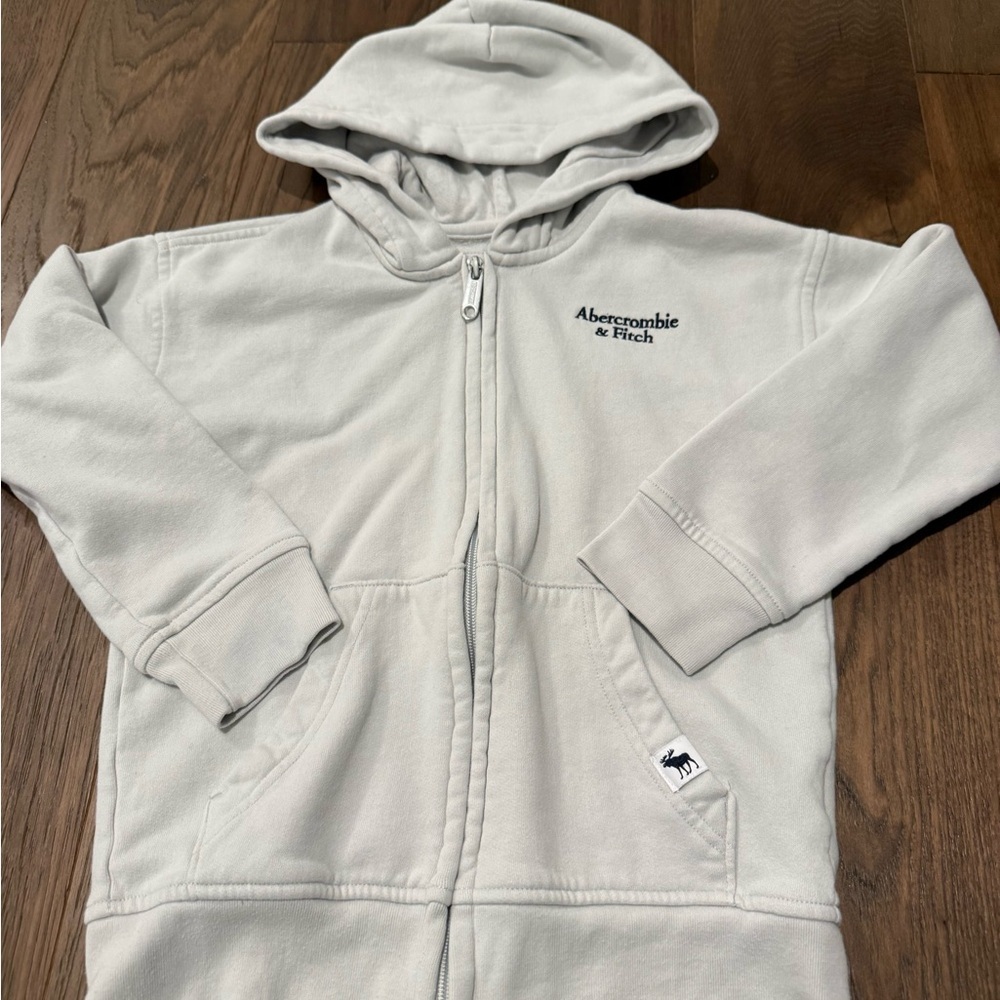 Abercrombie Kids Relaxed Fit Full-Zip Hoodie 7/8